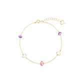 Bracciale NUVOLE E CATENE ROSA Maman et Sophie